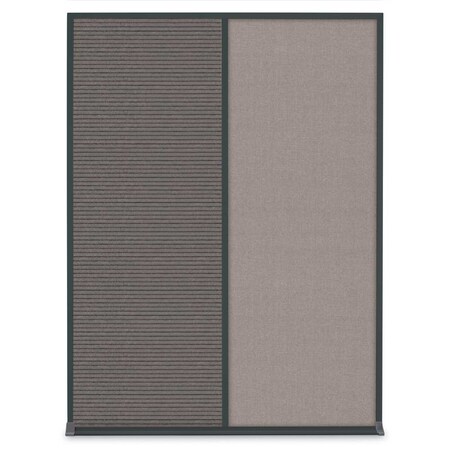 United Visual Products Single Door Radius Plus Corkboard, 18"X UV8000PLUS-SATIN-BLACK
